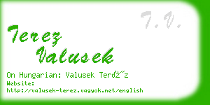 terez valusek business card